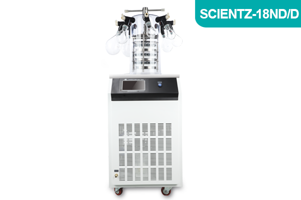 寧波新芝實驗型加熱式鐘罩凍干機(jī)Scientz-18ND/D壓蓋多歧管型